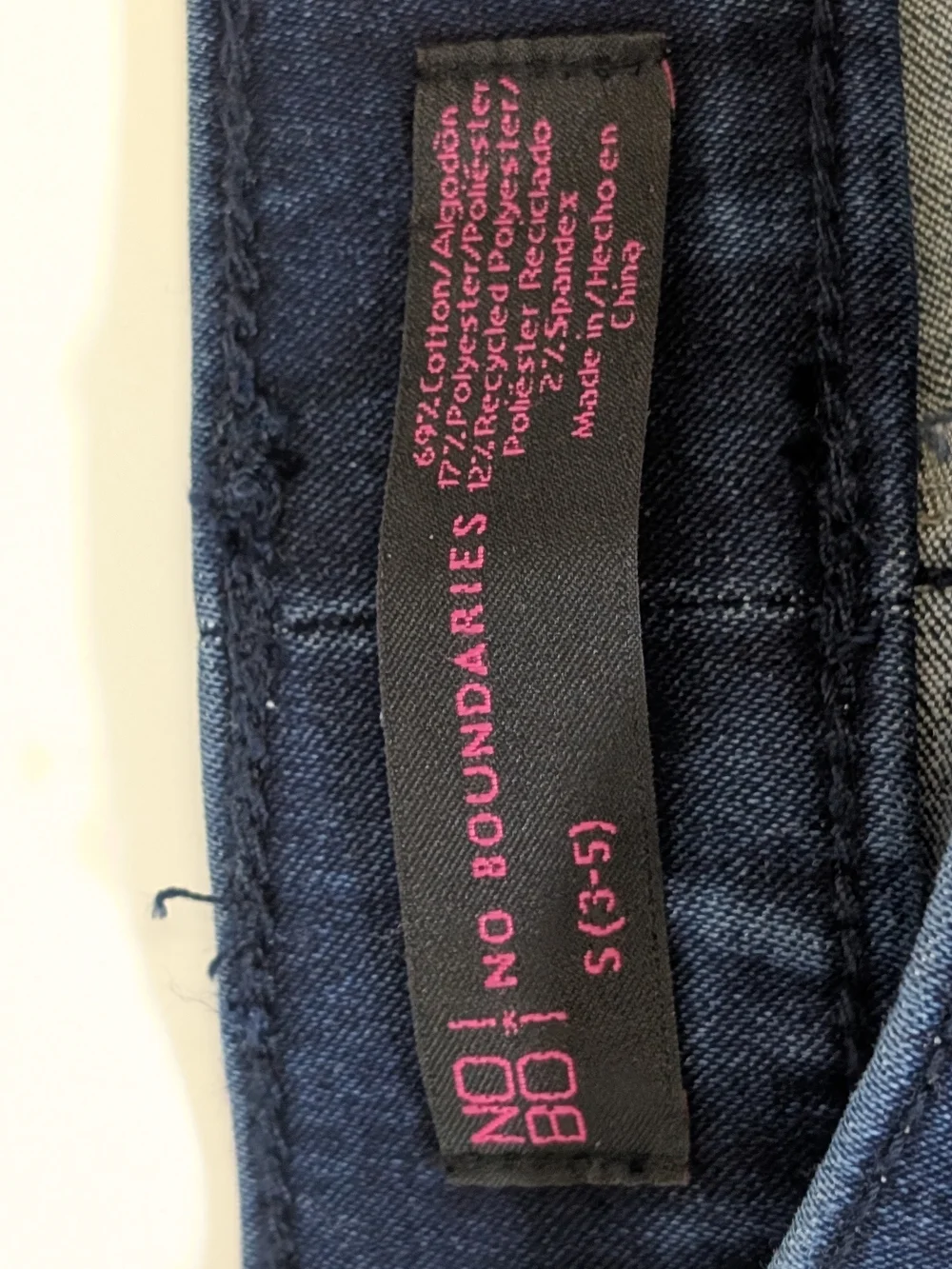 No Boundaries Dark Blue Pull-On Jeggings - Picture 3 of 5